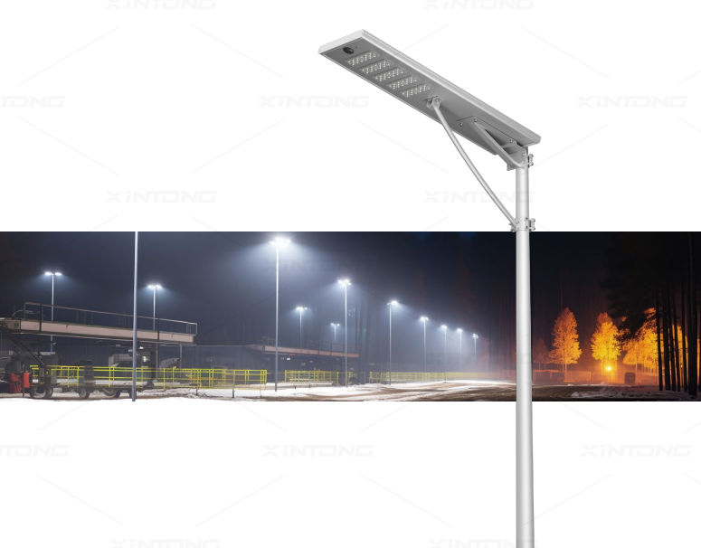 Pillar-type integrated street light